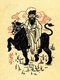 Czechoslovakia / China: Laozi riding and ox by Tomáš Páv, detail from the cover of Rudolf Dvorak's 'The Tao and Virtue', Kladno, 1920